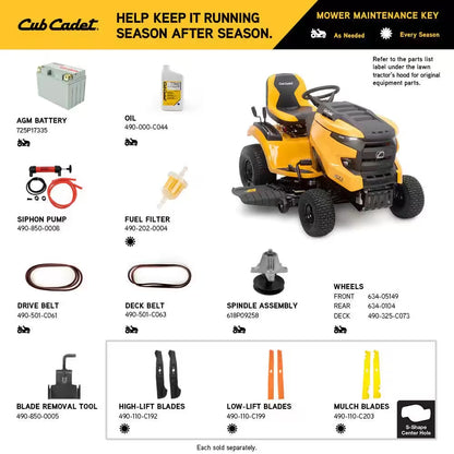 XT1 Enduro LT 46 In. 22 HP V-Twin Kohler 7000 Series Engine Hydrostatic Drive Gas Riding Lawn Tractor